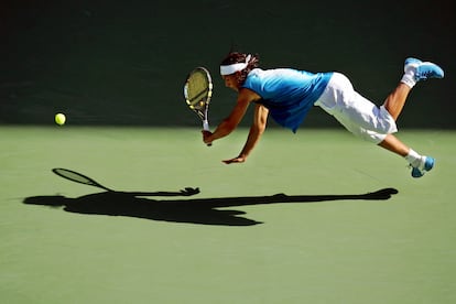 Rafael Nadal, en el Abierto de Australia en Melbourne, el 24 de enero de 2005.  