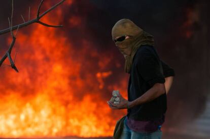 Manifestante em Bras&iacute;lia.