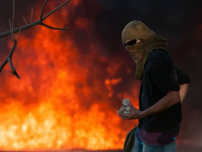 Manifestante em Bras&iacute;lia.