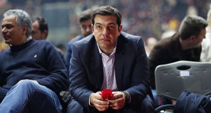Alexis Tsipras, en un acte de campanya.