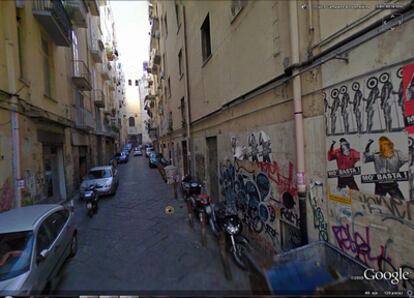 No todas las calles de la ciudad italiana han sido fotografiadas por el servicio de Google.