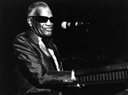 Ray Charles en el Festival de San Sebastián en 1991.