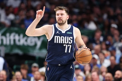 El escolta de los Dallas Mavericks Luka Doncic, durante una de los partidos de la final de la Conferencia Oeste contra los Minnesota Timberwolves.