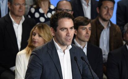  El secretario general del PP, Teodoro García Egea, en una convención del partido. 