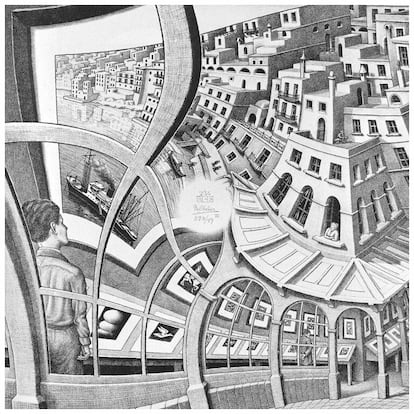 'Galería de grabados' de Escher (1956).