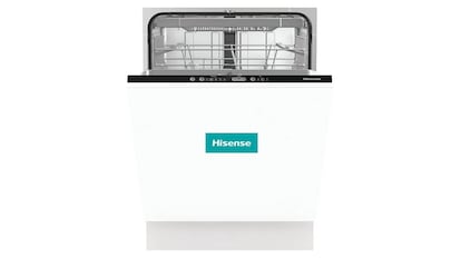 Lavavajillas blanco integrado 60 centímetros de Hisense