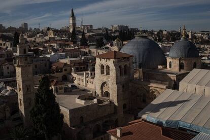 Vista de la ciudad vieja de Jerusal&eacute;n este lunes.