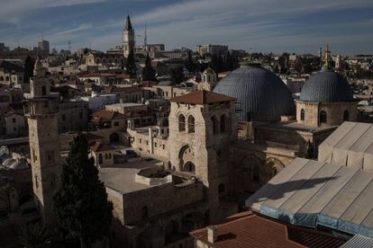 Vista de la ciudad vieja de Jerusalén este lunes.