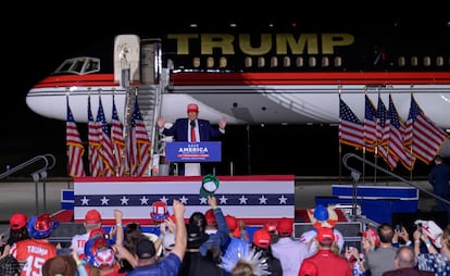 Former President Donald Trump, during the rally held in Latrobe on Saturday.