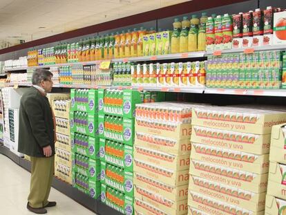 Interior de un Mercadona.