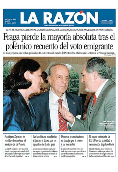 Mientras, <i>La Razón</i>señala que "está claro que el proceso electoral gallego ha puesto de relieve no pocas carencias del propio sistema, que la demagogia de partidos como el BNG ha intentado aprovechar para beneficio particular". Considera que "Ciertamente, la organización del voto emigrante es perfectible, porque no es de recibo ni su exasperante lentitud ni las muy justas garantías con las que se emite y se procesa. También es revisable y debatible la normativa actual que permite votar a personas que son oriundas de Galicia y a otras que llevan décadas sin pisar tierras gallegas.