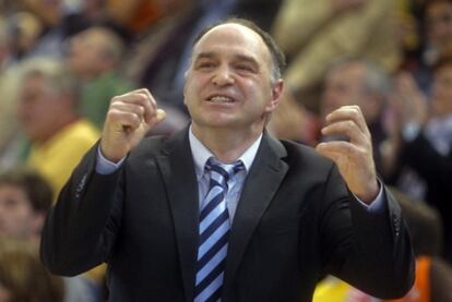 Pablo Laso, durante un partido de la pasada temporada.