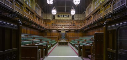 La Casa de los Comunes del palacio de Westminster, en Londres.