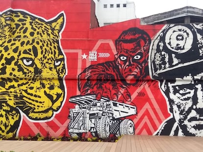 BOGOTÁ. La calle 26 se ha convertido en el museo de los grafitis de la ciudad.