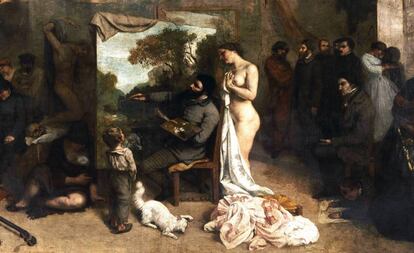 'El taller del pintor' (1855), de Gustave Courbet.