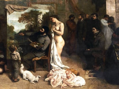 'El taller del pintor' (1855), de Gustave Courbet.