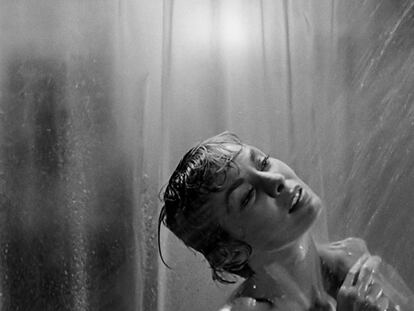 Janet Leigh, en la secuencia de la ducha de 'Psicosis', de Alfred Hitchcock.