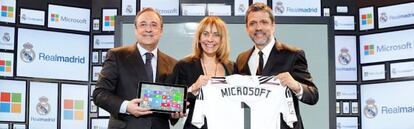 Presentaci&oacute;n del acuerdo entre el Madrid y Microsoft