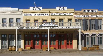 Edificios en Old Sacramento, barrio histórico de la capital californiana.