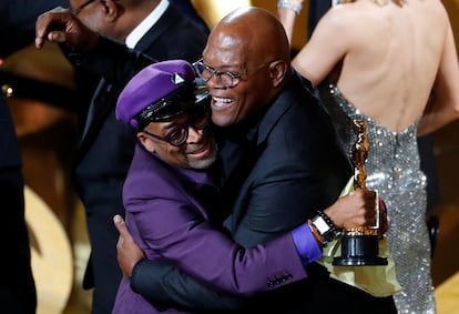 Spike Lee recebe seu primeiro Oscar por ‘Infiltrado na Klan’, na 91ª edição do prêmio, em 24 de fevereiro de 2019, em Los Angeles. Lee boicotou a cerimônia de 2016 devido à falta de diversidade da premiação.