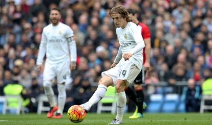 Modric, en el partido ante el Athletic.