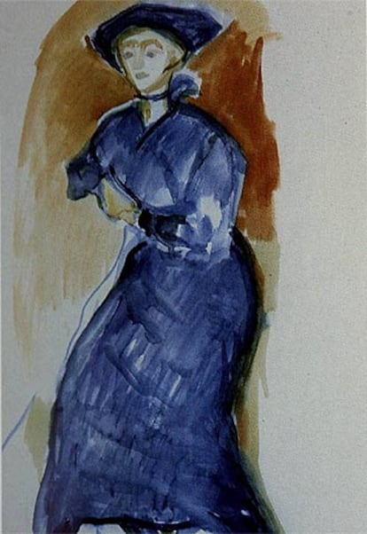 <i>Vestido azul,</i> de Edvard Munch.
