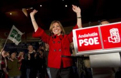 Carme Chacón, en el acto celebrado en Málaga.