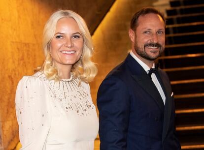 Mette Marit y Haakon de Noruega en Oslo el pasado diciembre.