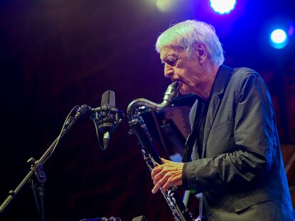 Michel Porta durante su concierto del jueves en San Sebastián.