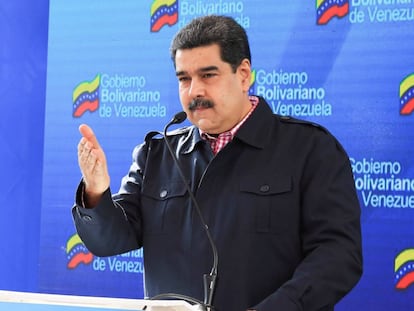 Nicolás Maduro este domingo durante las elecciones locales.