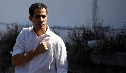 Juan Guaidó, el pasado 13 de enero. 