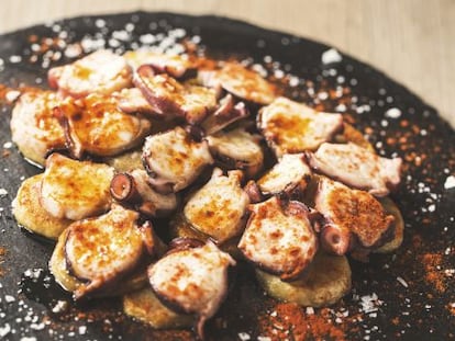 Un plato de pulpo a la gallega. 