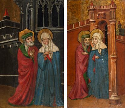 Las dos obras góticas de Borrassà que ha comprado un coleccionista catalán privado.