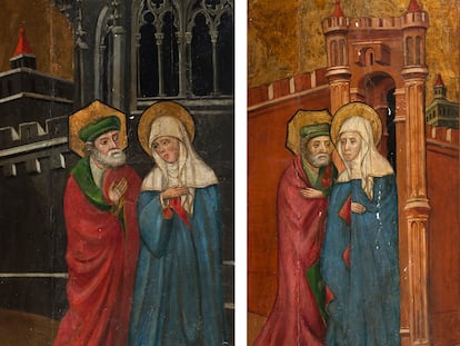 Las dos obras góticas de Lluís Borrassà que se venden en La Suite.