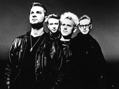 El grupo Depeche Mode, en una imagen promocional de principios de los ochenta.