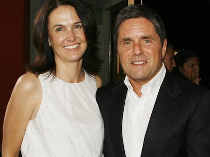 Jill Messick, con el productor Brad Grey, en Los &Aacute;ngeles.