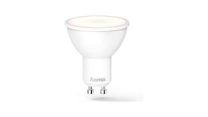 Bombilla inteligente sobre fondo blanco.