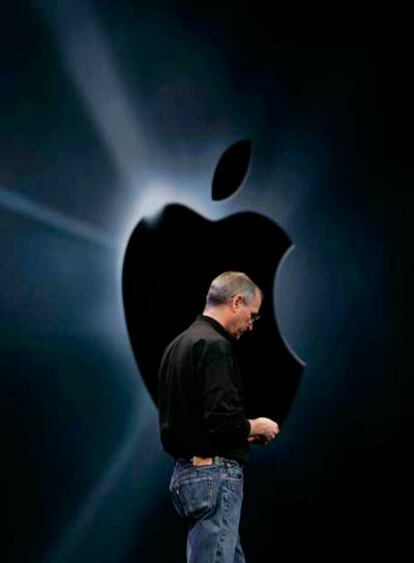 Steve Jobs, durante la presentación del iPhone.