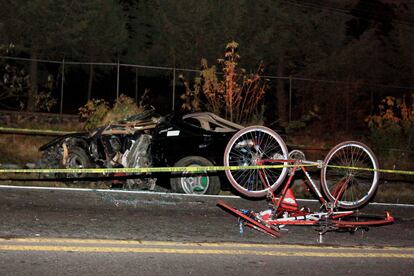 Un accidente en marzo de 2017 que resultó en la muerte de un ciclista tras ser atroppellado.