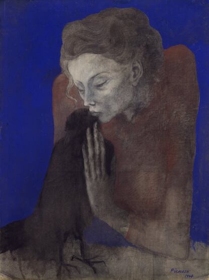'Mujer con el cuervo', 1904.