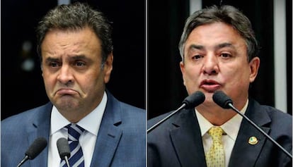 Aécio e Perrella: envolvidos no caso de propina da JBS.