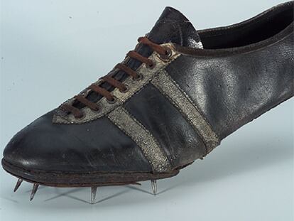 La zapatilla de Jesse Owens con la que corrió en los Juegos de Berlín.