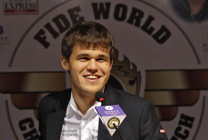 Magnus Carlsen, tras conquistar el Mundial