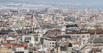 Vista general de viviendas en Barcelona.