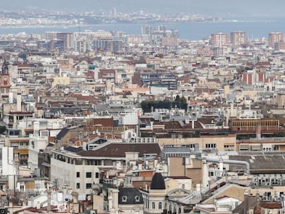 Vista general de viviendas en Barcelona.
