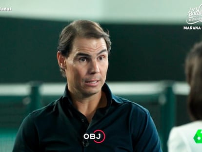 Rafael Nadal, durante su entrevista en 'El Objetivo' de Ana Pastor.