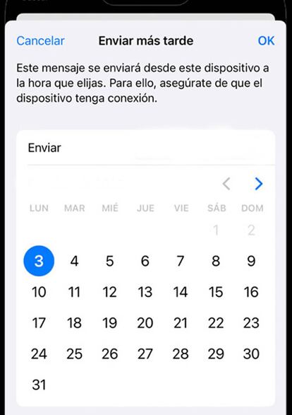 Programar correo iPhone