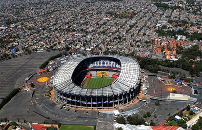 El estadio Azteca, en Ciudad de México, con una capacidad para 87.000 personas.