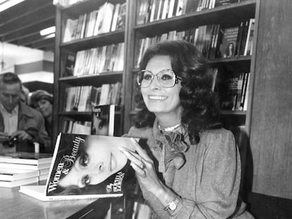 Sofía Loren, en una librería de Manchester en 2010.