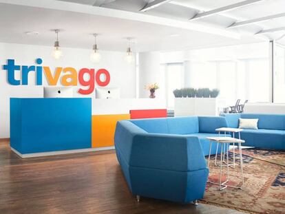 Recepción de las oficinas de Trivago